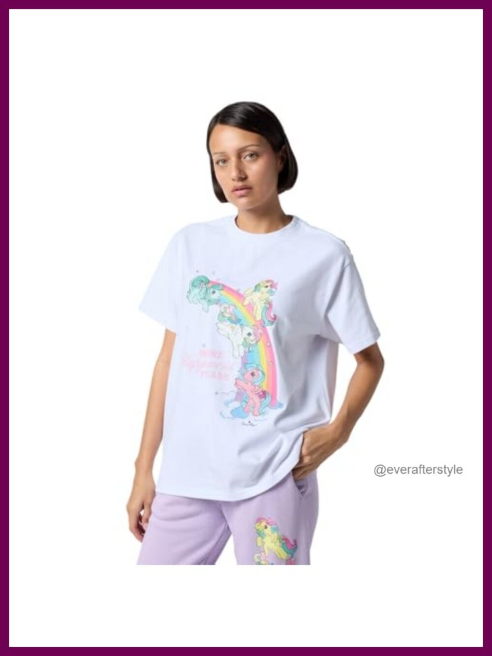 Oversized Crewneck Tee My Little Pony Graphic Collaboration